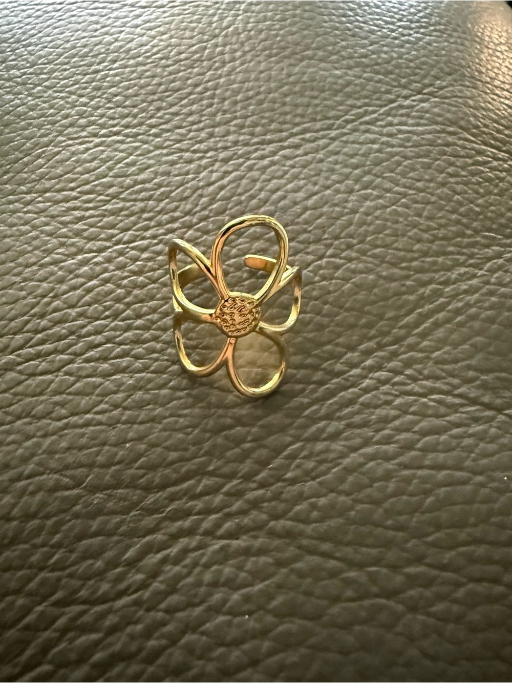Gold Flower Statement Ring - Women's Jewelry